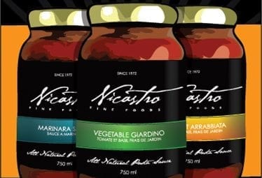 Nicastro Fine Foods brand sauces